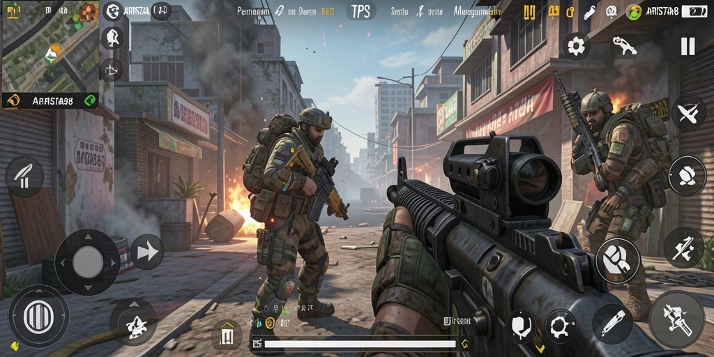 Gameplay seru ARISTA88 menampilkan aksi bertempur intens.