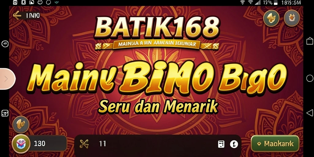 Tampilan gameplay seru dan interaktif di BATIK168.