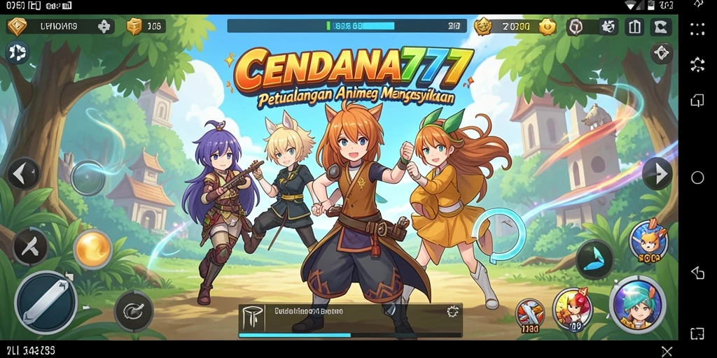 Tampilan menakjubkan dari gameplay CENDANA777 yang penuh warna.