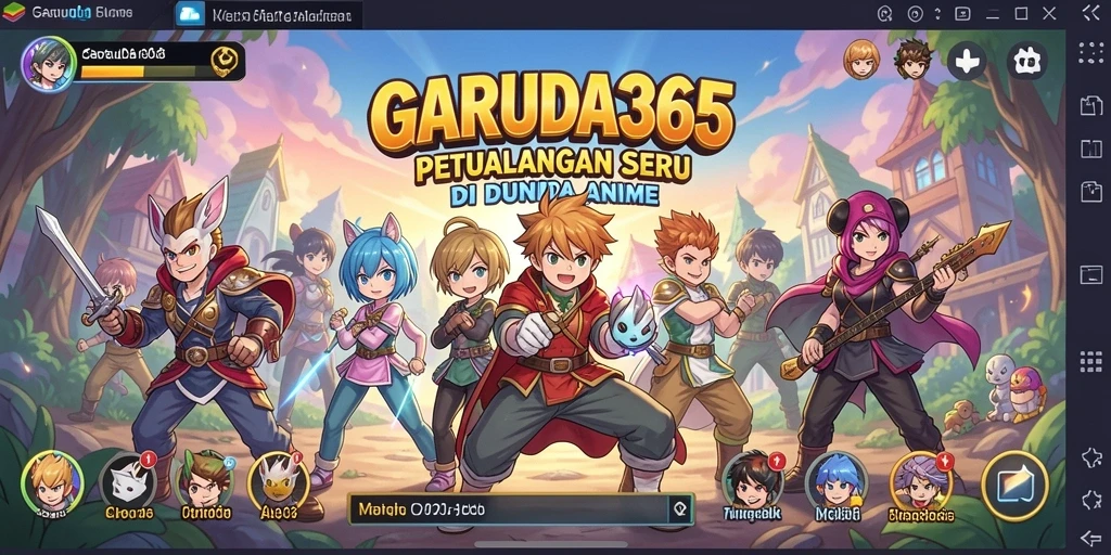 Screenshot GARUDA365 menampilkan karakter anime dalam aksi yang mendebarkan.