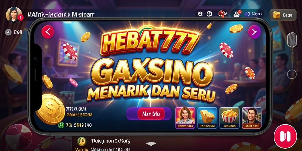 Screenshot gameplay HEBAT777 menunjukkan aksi kasino yang seru.