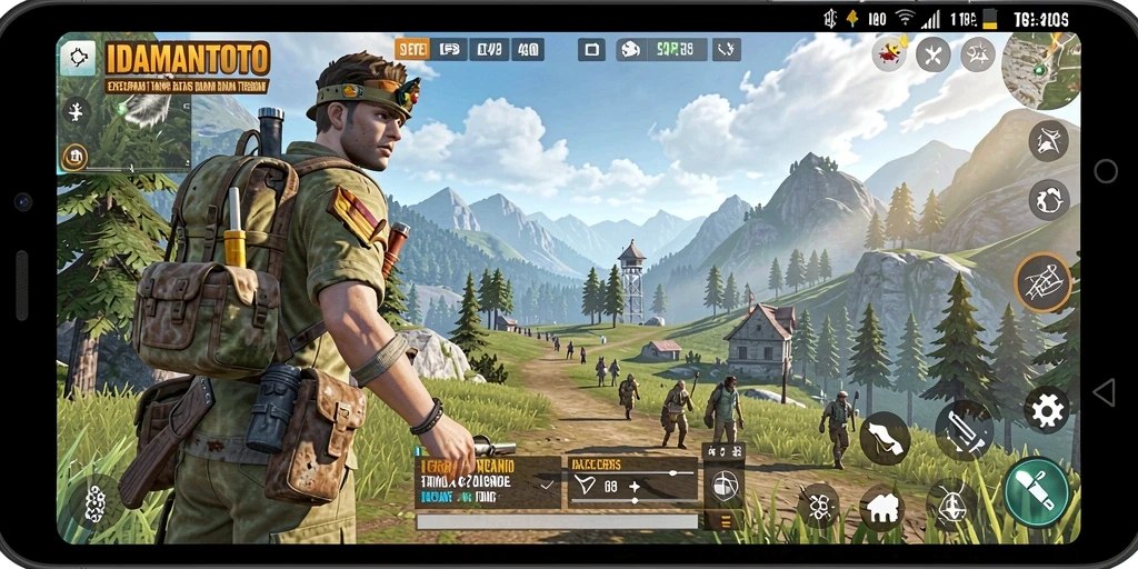 Screenshot gameplay Open World IDAMANTOTO yang memukau.
