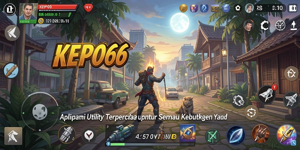 Tampilan utama KEPO66 dengan fitur-fitur Utility yang menarik.