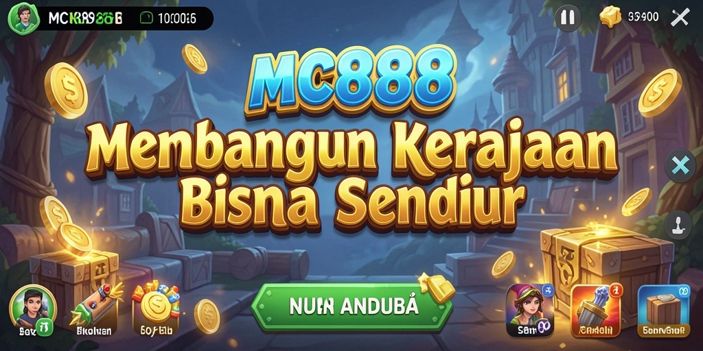 Tampilan gameplay MC888 yang menarik dengan elemen Tycoon yang mendalam.