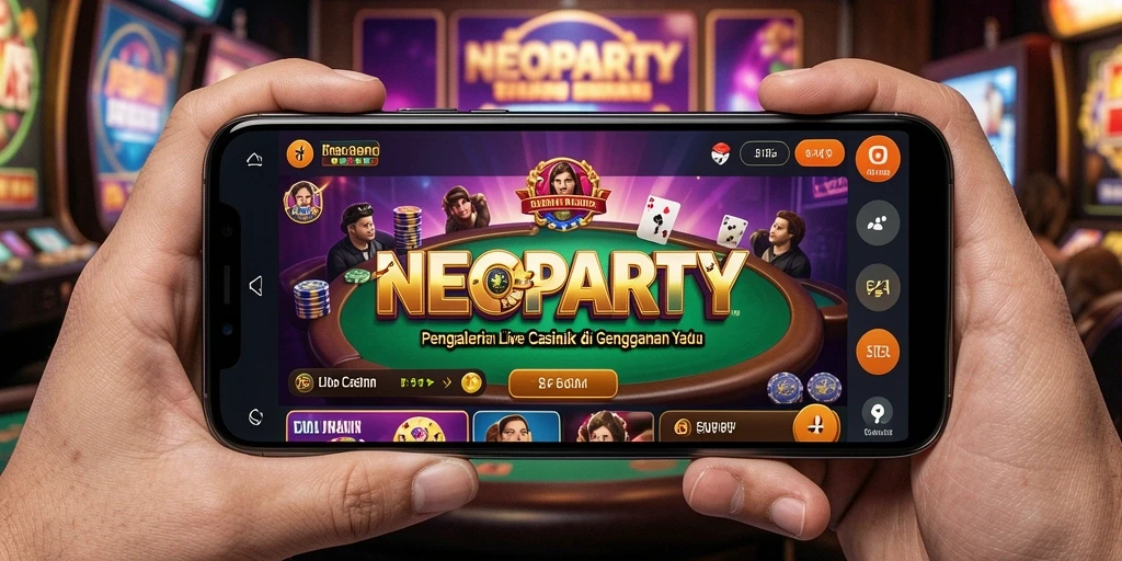 Tampilan gameplay NEOPARTY yang mendebarkan dan interaktif.
