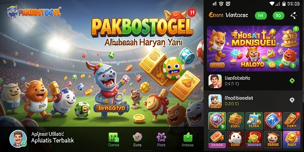 Tampilan utama aplikasi PAKBOSTOGEL yang praktis dan efisien.