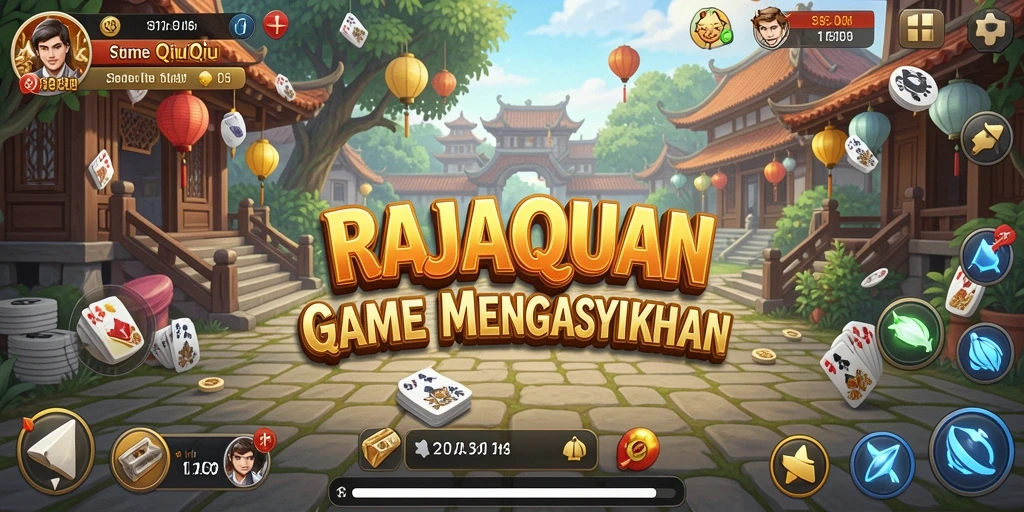 Tampilan gameplay RAJACUAN yang mengasikan saat bermain QiuQiu.