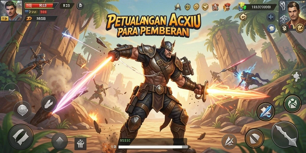 Screenshot RR33 menunjukkan aksi seru dan grafis yang menawan.