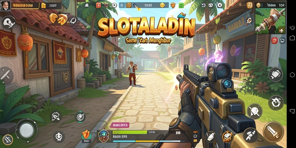 Tampilan gameplay SLOTALADIN yang mendebarkan dan penuh aksi.