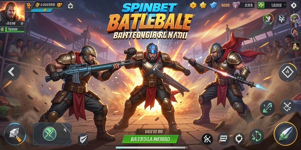 Tampilan seru gameplay Battle Royale SPINBET dengan pertempuran mendebarkan.