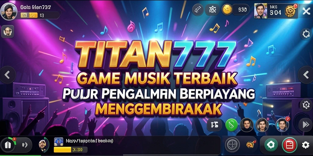 Screenshot gameplay TITAN777 dengan visual dan musik menarik.