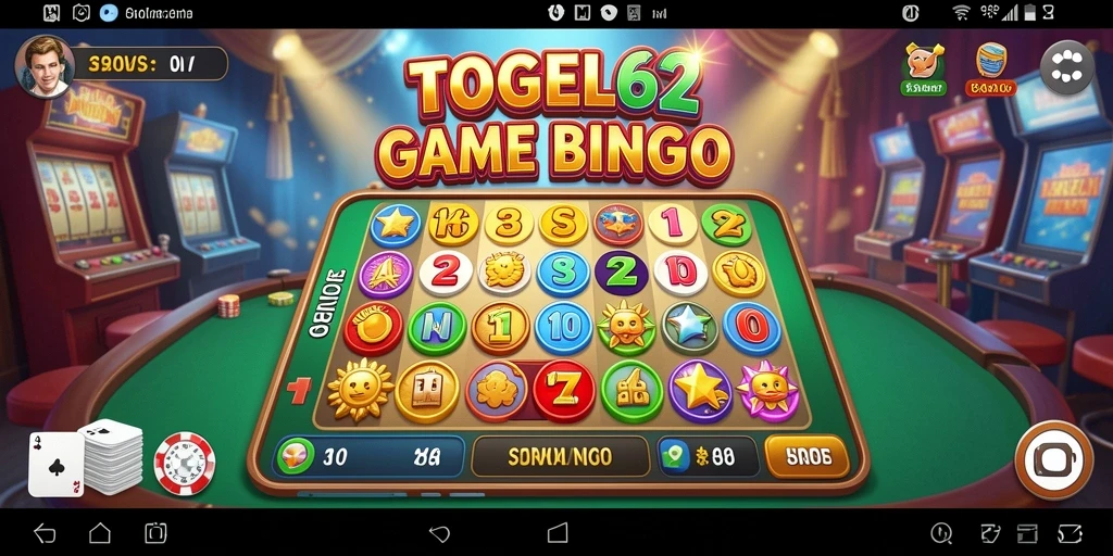 Tampilan game Bingo TOGEL62 dengan antarmuka yang cerah dan menarik.