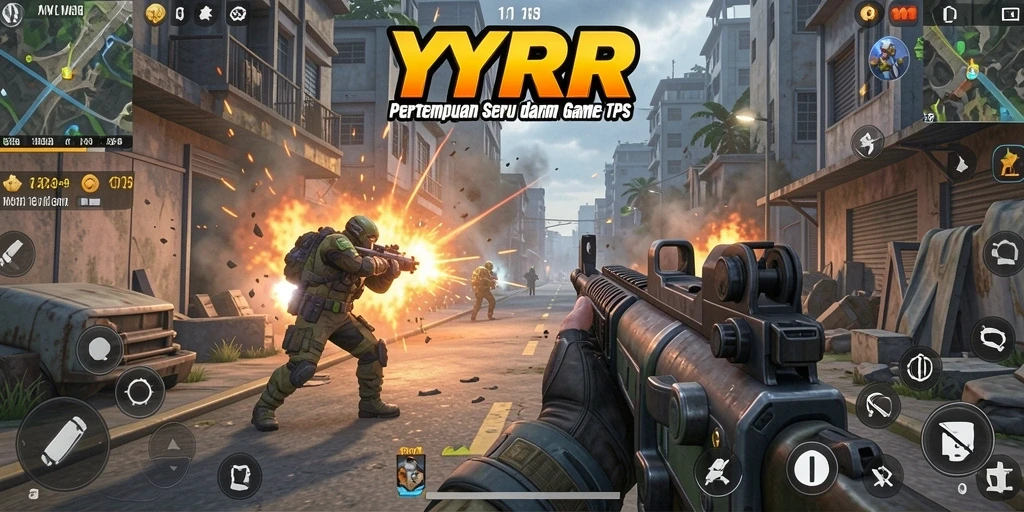 Tampilan gameplay YYRR yang seru dan mendebarkan.