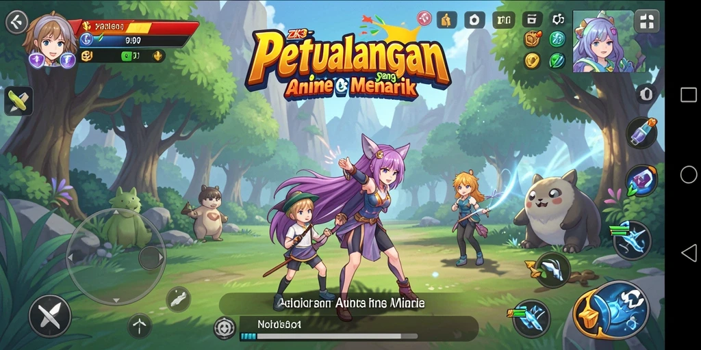 Gameplay ZK3 menampilkan karakter Anime dalam petualangan seru.